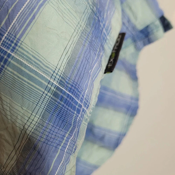 ExOfficio Men's Button-Up Shirt Size 2XL Multicolor Plaid Polyester Short Sleeve - Picture 4 of 10